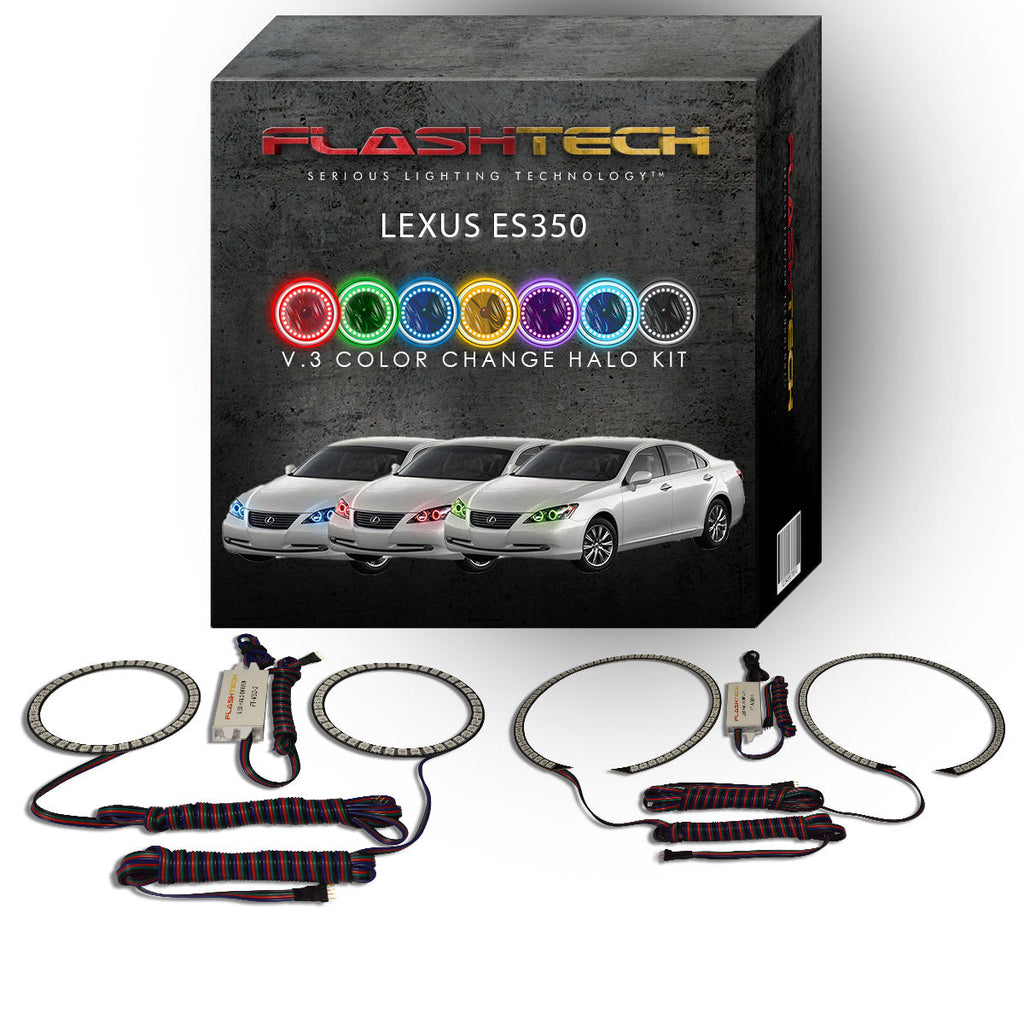 Lexus ES350 V.3 Fusion Color Change LED Halo Headlight Kit 2007-2009