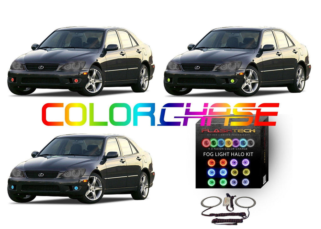 Lexus IS300 ColorChase LED Halo Fog Light Kit 2001-2005