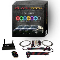 Lexus IS300 V.3 Fusion Color Change LED Halo Fog Light Kit 2001-2005