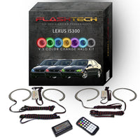 Lexus IS300 V.3 Fusion Color Change LED Halo Headlight Kit 2001-2005