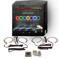 Lexus IS300 V.3 Fusion Color Change LED Halo Headlight Kit 2001-2005