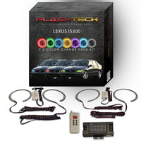Lexus IS300 V.3 Fusion Color Change LED Halo Headlight Kit 2001-2005