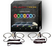 Lexus IS300 V.3 Fusion Color Change LED Halo Headlight Kit 2001-2005