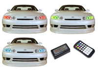 Lexus SC300/400 V.3 Fusion Color Change LED Halo Headlight Kit 1992-2002