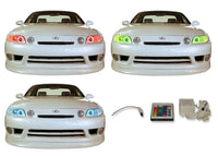 Lexus SC300/400 V.3 Fusion Color Change LED Halo Headlight Kit 1992-2002