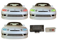 Lexus SC300/400 V.3 Fusion Color Change LED Halo Headlight Kit 1992-2002