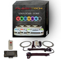 Lexus SC300/400 V.3 Fusion Color Change LED Halo Headlight Kit 1992-2002