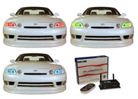 Lexus SC300/400 V.3 Fusion Color Change LED Halo Headlight Kit 1992-2002
