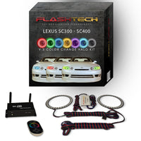 Lexus SC300/400 V.3 Fusion Color Change LED Halo Headlight Kit 1992-2002