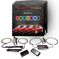 Mazda 3 V.3 Fusion Color Change LED Halo Headlight Kit 2004-2009
