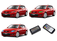 Mazda 3 V.3 Fusion Color Change LED Halo Headlight Kit 2004-2009