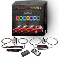 Mazda 3 V.3 Fusion Color Change LED Halo Headlight Kit 2004-2009