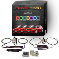 Mazda 3 V.3 Fusion Color Change LED Halo Headlight Kit 2004-2009