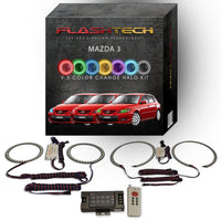Mazda 3 V.3 Fusion Color Change LED Halo Headlight Kit 2004-2009