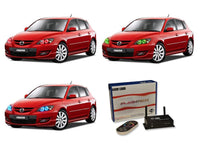 Mazda 3 V.3 Fusion Color Change LED Halo Headlight Kit 2004-2009