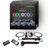 Mazda 3 V.3 Fusion Color Change LED Halo Headlight Kit 2010-2013