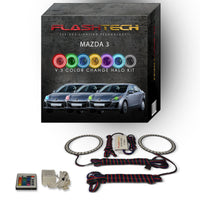 Mazda 3 V.3 Fusion Color Change LED Halo Headlight Kit 2010-2013