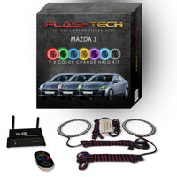 Mazda 3 V.3 Fusion Color Change LED Halo Headlight Kit 2010-2013