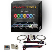 Mazda 6 V.3 Fusion Color Change LED Halo Headlight Kit 2009-2010