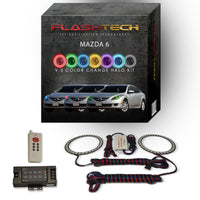 Mazda 6 V.3 Fusion Color Change LED Halo Headlight Kit 2009-2010