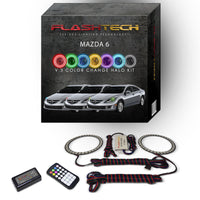 Mazda 6 V.3 Fusion Color Change LED Halo Headlight Kit 2011-2013