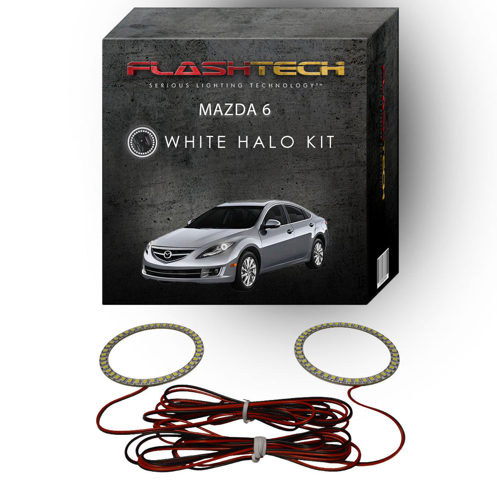 Mazda 6 White LED Halo Headlight Kit 2011-2013