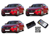 Mazda 6 V.3 Fusion Color Change LED Halo Headlight Kit 2014-2015
