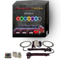 Mazda 6 V.3 Fusion Color Change LED Halo Headlight Kit 2014-2015