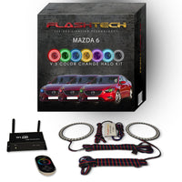 Mazda 6 V.3 Fusion Color Change LED Halo Headlight Kit 2014-2015