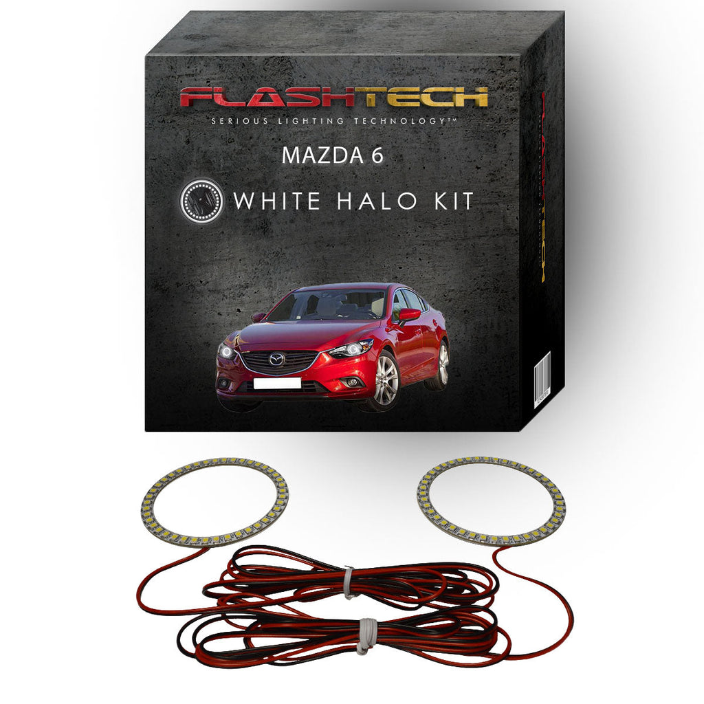 Mazda 6 White LED Halo Headlight Kit 2014-2015