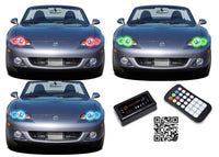 Mazda Miata V.3 Fusion Color Change LED Halo Headlight Kit 2001-2005