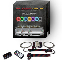 Mazda Miata V.3 Fusion Color Change LED Halo Headlight Kit 2001-2005