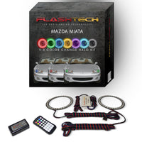Mazda Miata V.3 Fusion Color Change LED Halo Headlight Kit 2001-2005