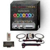 Mazda Miata V.3 Fusion Color Change LED Halo Headlight Kit 2001-2005