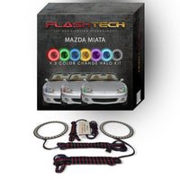 Mazda Miata V.3 Fusion Color Change LED Halo Headlight Kit 2001-2005