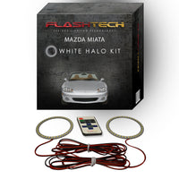 Mazda Miata White LED Halo Headlight Kit 2001-2005