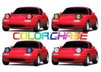 Mazda Miata ColorChase LED Halo Headlight Kit 1990-1997