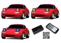 Mazda Miata V.3 Fusion Color Change LED Halo Headlight Kit 1990-1997