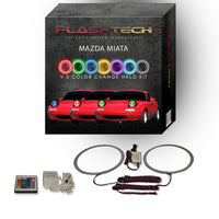 Mazda Miata V.3 Fusion Color Change LED Halo Headlight Kit 1990-1997