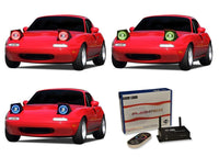 Mazda Miata V.3 Fusion Color Change LED Halo Headlight Kit 1990-1997