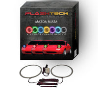 Mazda Miata V.3 Fusion Color Change LED Halo Headlight Kit 1990-1997