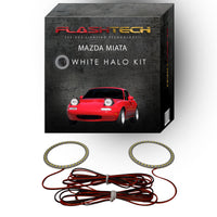 Mazda Miata White LED Halo Headlight Kit 1990-1997