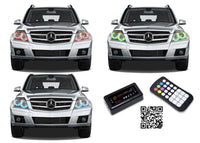 Mercedes GLK V.3 Fusion Color Change LED Halo Headlight Kit 2013-2014