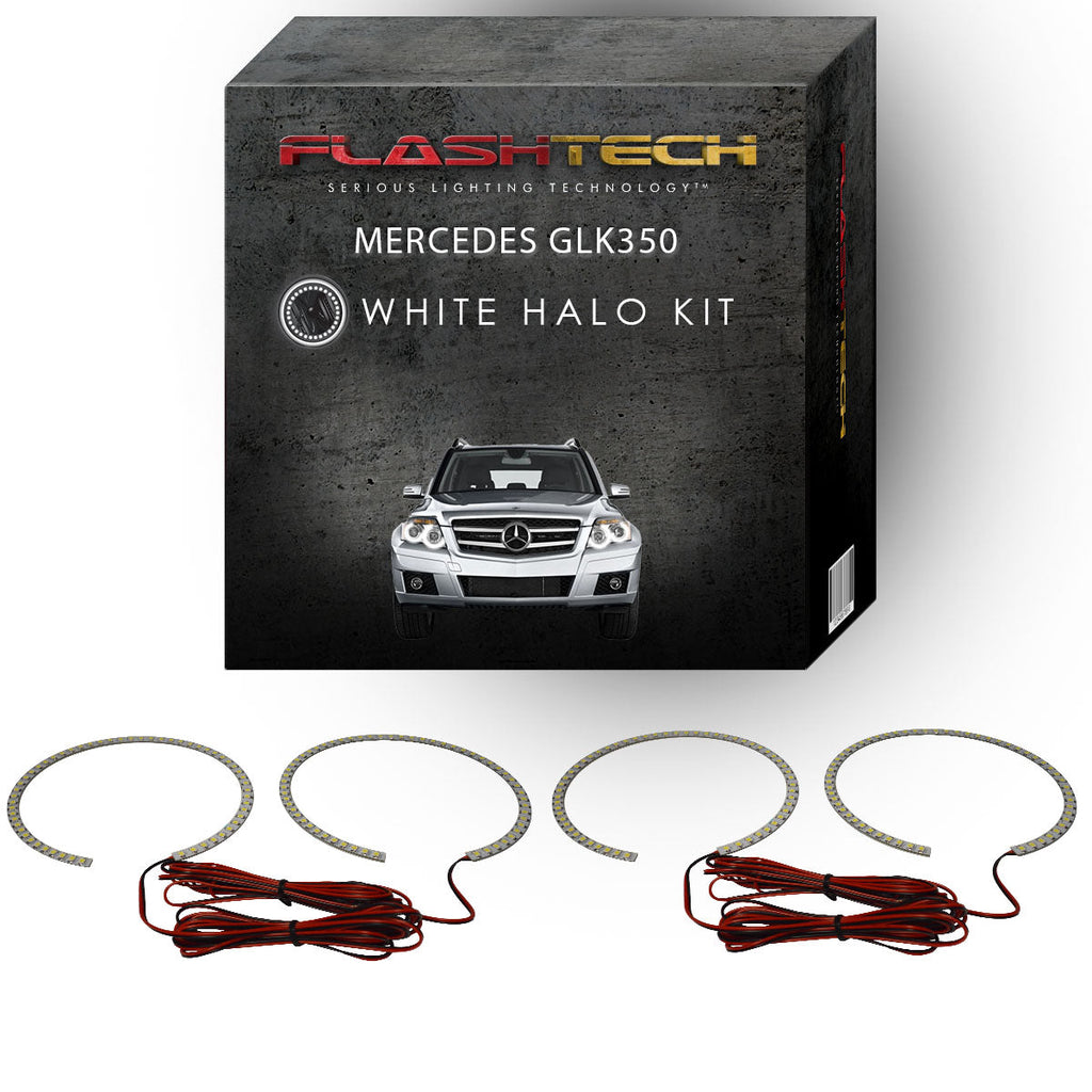 Mercedes GLK White LED Halo Headlight Kit 2013-2014