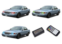 Mercury Grand Marquis V.3 Fusion Color Change LED Halo Headlight Kit 1998-2002
