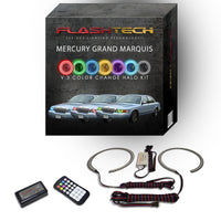 Mercury Grand Marquis V.3 Fusion Color Change LED Halo Headlight Kit 1998-2002