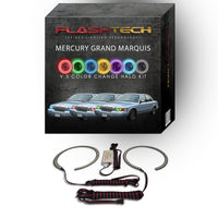 Mercury Grand Marquis V.3 Fusion Color Change LED Halo Headlight Kit 1998-2002