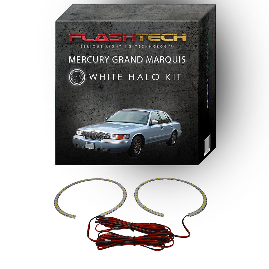 Mercury Grand Marquis White LED Halo Headlight Kit 1998-2002