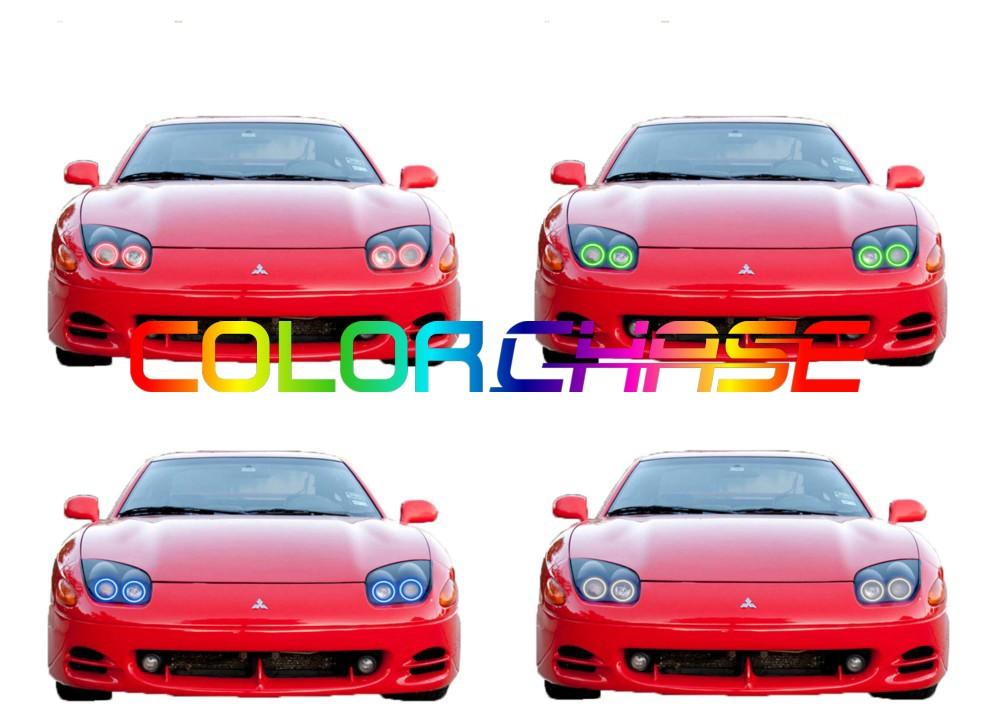 Mitsubishi 3000GT ColorChase LED Halo Headlight Kit 1994-1998