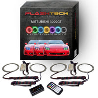 Mitsubishi 3000GT V.3 Fusion Color Change LED Halo Headlight Kit 1994-1998